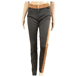 Jeans Current Elliott The Rider Leggings Marrón Miel