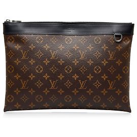 Louis Vuitton Monogram Marrone Macassar Discovery Pochette GM