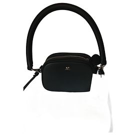 Borsa a tracolla Courreges in pelle nera
