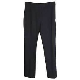 Joseph Zoran Pantalones elásticos de gabardina de viscosa negra