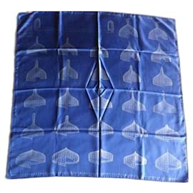Louis Vuitton Sciarpa di Seta Winners Blu