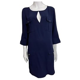 Diane Von Furstenberg DvF Agness Kreppkleid im Militärstil