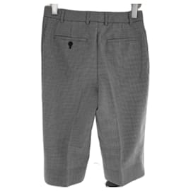 Bermudas Givenchy pata de gallo blanco y negro en lana