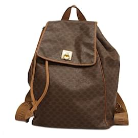 Céline Rucksack Macadam Braun PVC Gold Hardware