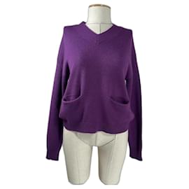 FTC Pullover aus Kaschmir und Lyocell Lila