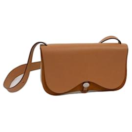 Borsa Hermès Colorado marrone in vitello martellato e tela