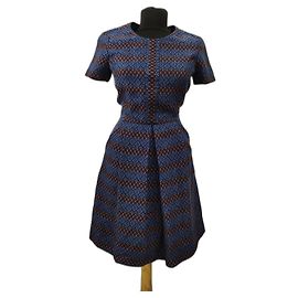 Vestido Hobbs de algodón lana y acrílico