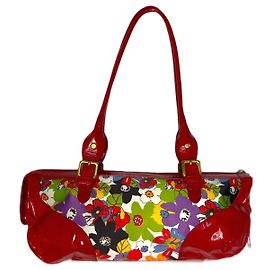 Borsa Balenciaga in pelle rossa e tela
