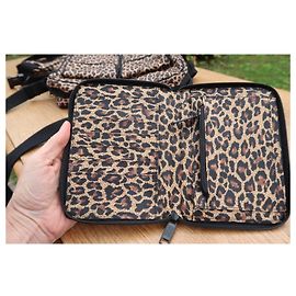 Sonia Rykiel Tasche aus Leoparden-Canvas + ihr Begleiter
