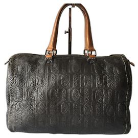 Borsa Carolina Herrera Grigio scuro Pelliccia