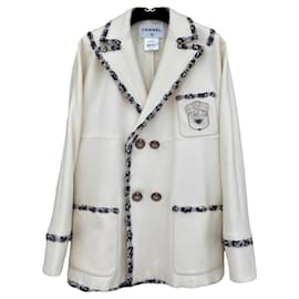 Chanel Parade Jacke Wolle eggshell