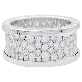 Bulgari-Ring, 'B.Zero1', Weißgold und Diamant-Pavé.
