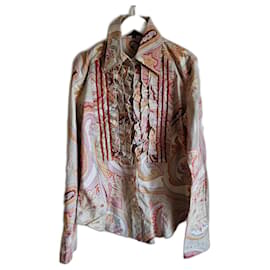 Blusa Etro de algodón beige