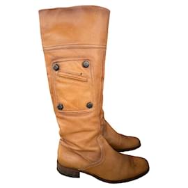 Hugo Boss Lederstiefel braun Größe 37