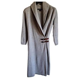 Ralph Lauren Strickjacke aus Wolle Grau