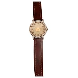 Montre Hermès Sellier Acier et Or Écru