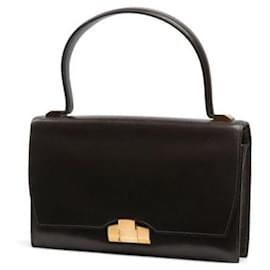 Borsa a mano Hermès Lido in pelle nera