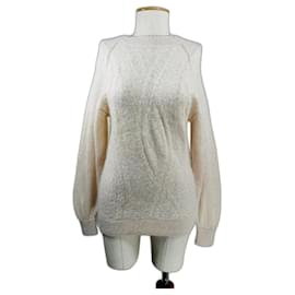 & Other Stories Beige Strickpullover Mohair Wolle S