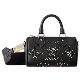 Louis Vuitton Speedy Bandouliere Nano Nero Pelle Monogram Empreinte
