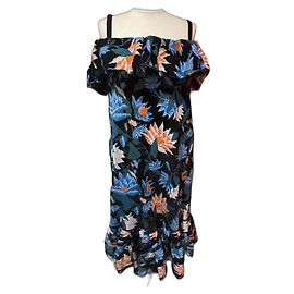 Vestido Kenzo Défilé Memento 3 Multicolor con Volantes
