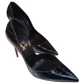 Christian Louboutin Iriza Pumps Krokodilleder Schwarz