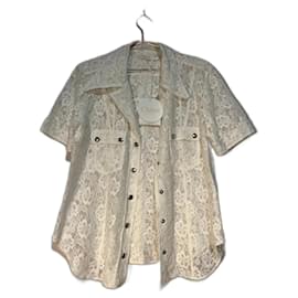 Blusa de encaje Chloé Beige