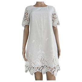 Abito corto in pizzo lilla Dry Lake cotone XS