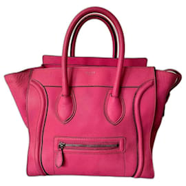Trolley Céline in pelle rosa