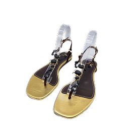 Autre Marque Unsignierte Sandalen T.EU 37 Leder