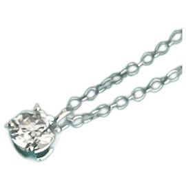 Collana Tiffany & Co Solitaire diamante platino 0,21 carato