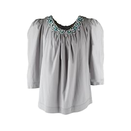 Top adornado con cuentas Blumarine