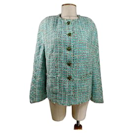 Blazer Escada in tweed blu