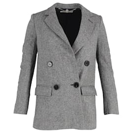 Stella Mc Cartney Blazer con botones forrados de lana gris de Stella McCartney