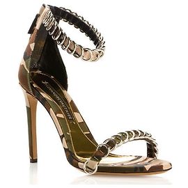 Alexandre Vauthier sandalias de lona con estampado de camuflaje