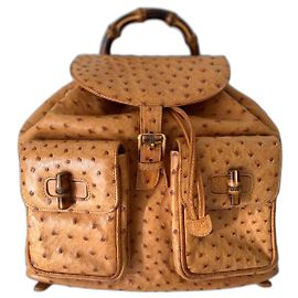RARO zaino Gucci in struzzo di bambù - 90S