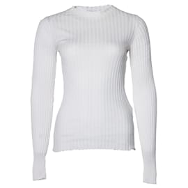 Autre Marque Anine Bing, Top elástico de canalé en blanco