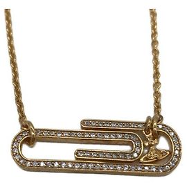 ***Collana con logo sfera e motivo a clip piccola Vivienne Westwood Doreen