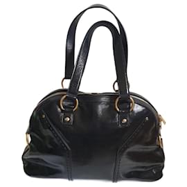 Sac à main Yves Saint Laurent Noir Cuir verni
