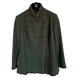 Giacca Chanel in lana verde