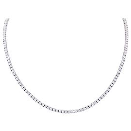 inconnue Collana fiume in oro bianco, Diamants.