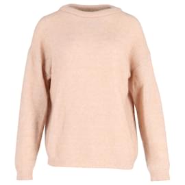 Acne Studios gebürsteter Strickpullover aus pfirsichfarbenem Mohair