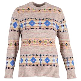 Victoria Beckham Fair Isle Strickpullover aus mehrfarbiger Wolle
