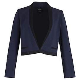 Isabel Marant Jamet Cropped Blazer in Blue Wool