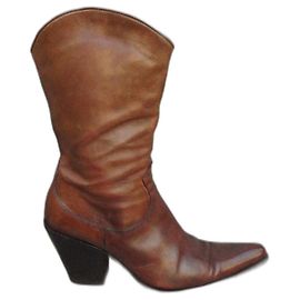 Stivaletti Sartore in pelle marrone taglia 38,5 fr