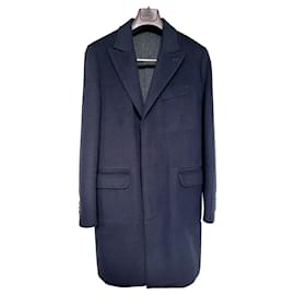 Berluti Mantel aus Kaschmir in Navy Blau