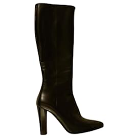 Saint Laurent Stiefel aus schwarzem Leder