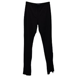 Jacquemus La Montagne Slim-Fit-Hose aus schwarzer Viskose