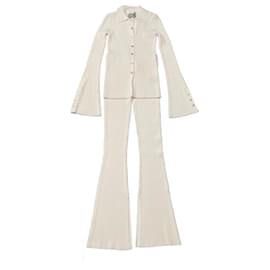 Autre Marque Conjunto de Cárdigan y Pantalón LE ORE Crema