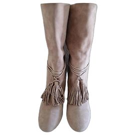 Botines Burberry de ante gris