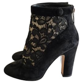 Stivaletti Dolce & Gabbana in scamosciato nero